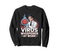 Virus Whisperer al Lavoro Microbiologo Felpa