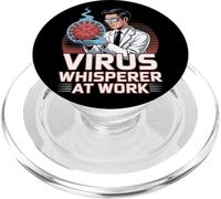 Virus Whisperer al Lavoro Microbiologo PopSockets PopGrip per MagSafe