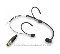 Soundsation VISAGE-C01E BK NERO - microfono cardioide ad archetto dotato di connettore mini-xlr a 3 pin