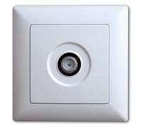 Visage PRESA TV per antenna satellitare, spina F, bianco