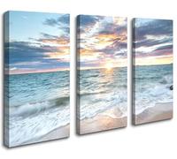 Visario 4439 - Tela incorniciata, motivo: onde, 120 x 80 cm