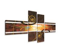 Visario 6801 - Quadro su Tela di Lino Artstyle, 195 x 80 cm, 4 Pezzi