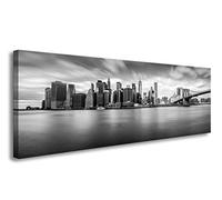 Visario bestpricepictures 120 x 40 cm Quadro su Tela New York 5734-SCT - Stampa/Disegno/Immagine Pronto da Appendere