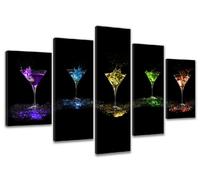 Visario bestpricepictures 200 x 100 cm Quadro su Tela Bar Cocktail 6303-SCT - Stampa/Disegno/Immagine Pronto da Appendere