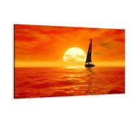 Visario quadro su tela barca a vela 120x80 cm 5059