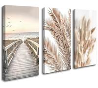 Visario Quadro su tela incorniciato Pampas Boho Style 120 x 80 cm 4430