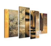 Visario Quadro su Tela Spa Relax 130 x 80 cm 4 Tele Modello Nr XXL 6157. I Quadri Sono montati su telai di Vero Legno. Stampa Artistica intelaiata e pronta da Appendere