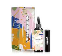 Visbella Kit di produzione di resina UV, resina trasparente ad asciugatura rapida con lampada a luce UV, stampi per collana, portachiavi, gioielli artigianali