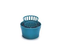Viscio Trading 111972 Cola Posate Tondo, Plastica, Turchese/Verde Lime, 13 x 13 x 12 cm