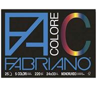 Viscio Trading 113501 Blocco Fabriano, Carta, 24x33x0.7 cm - Confezione da 5 Blocchi