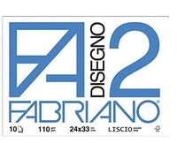Viscio Trading 122861 Album Fabriano, Carta, Bianco, 2x33x24 cm, 10 Album F2 Liscio da 10 Fogli ognuno