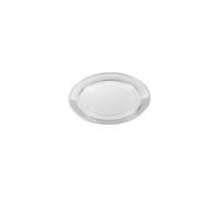 Viscio Trading 160602 Vassoio De Luxe, Plastica, Trasparente, 25.3x25.3x2 cm