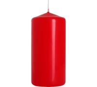 Viscio Trading 174729 Candela Cilindrica, Cera, Rosso, 5x5x10 cm
