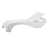 Viscio Trading Atlantic Lettino, Bianco, 197x74x36 cm