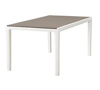 KETER Tavolo da Giardino Rettangolare in Resina 160x90x74h cm colore Bianco Tortora - Harmony
