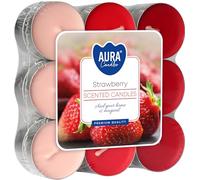 Candela Profumata Strawberry 4 x 18 Pezzo Tealight Tea Light Fragola Profumo