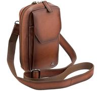 Visconti Atelier Collection Alex Small Borsa a tracolla in pelle AT45, Marrone brunito, Taglia unica