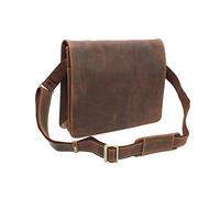Visconti Borsa a tracolla Harvard A4 in pelle 18548 Olio Tan