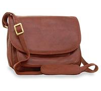 VISCONTI - Borsa a Tracolla Pelle da Lavoro - Messenger Bag Media da Donna - Borsa da Giorno Formato A5 con Multi Scomparto - 2195 Atlantic Marrone