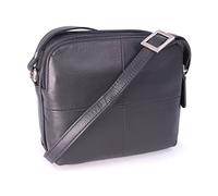 VISCONTI - Borsa a Tracolla Piccola in Vera Pelle - Borsetta Donna - Borsa a Mano con Tracolla Regolabile - 18939 Holly - Nero