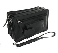 Visconti Borsetta da Polso in Pelle con Tracolla Staccabile 18233 Nero