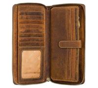 Visconti Chain Hunter Collection - Borsa in pelle con cerniera e blocco RFID, 733, colore: Marrone chiaro