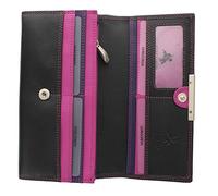 Visconti da donna in pelle morbida Rio R11 similpelle, Black/Purple/Berry (nero) - R11_ac