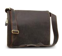 VISCONTI - Grande Messenger Bag in Pelle per PC 16 Pollici - Borsa a Tracolla Lavoro Uomo - Borsa a Spalla Ufficio - 16054 Harvard Olio Marrone