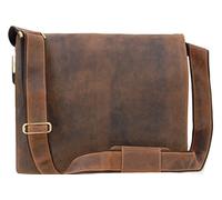 VISCONTI - Grande Messenger Bag in Pelle per PC 16 Pollici - Borsa a Tracolla Lavoro Uomo - Borsa a Spalla Ufficio - 16054 Harvard Marrone Chiaro
