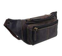 Visconti - Marsupio in cuoio oliato di prima qualità, morbido e alla moda marrone Oil Brown