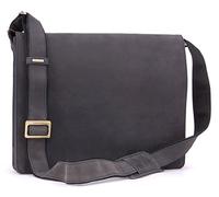 VISCONTI - Messenger Bag in Pelle per PC 14 Pollici - Borsa a Tracolla Media da Lavoro per Uomo - Borsa A4 per Ufficio - 18548 - Olio Blu