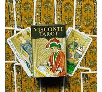 VISCONTI Mini Tarot Deck lo scarabeo 78 Carte Tarocchi Con Manuale