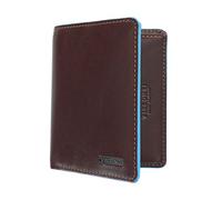 VISCONTI Portafoglio ALP84 in pelle compatta con protezione RFID della collezione SMITH Alps Marrone