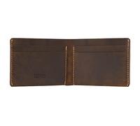 Visconti Portafoglio in pelle sfoderata in dollaro collezione Raw RW49, Tan, Portafoglio in pelle sfoderata