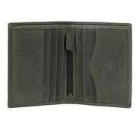 VISCONTI - Portafoglio Uomo Compatto in Pelle - Porta Carte di Credito per 6 Carte con Portamonete - Due Pieghe - RFID - 705 Arrow - Olio Verde