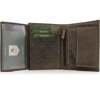 VISCONTI - Portafoglio Uomo in Pelle - Porta Carte di Credito Medio per 6 Carte con Portamonete - RFID - Scatola Regalo - 709 Rifle - Olio Marrone