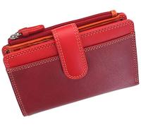 Visconti Rainbow Collection Cayman - Borsa in pelle con blocco RFID RB97, Colore: rosso e multicolore., Taglia unica, Contemporaneo