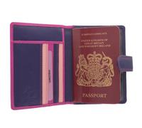 Visconti Rainbow Collection Pelle SUMBA Titolare del passaporto RB75 RFID Bacca Multi