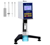Viscosimetro rotativo Digitale 10-100.000 mPa.s, Display LCD, misuratore fluidimetro con precisione ± 3%, 4 rotori, Uscita Dati per Test di Laboratorio su Vernici, Adesivi, inchiostri, NDJ-5S