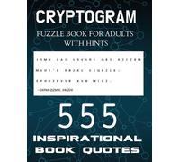 Visculture Publ Cryptogram Puzzle Book for Adults with Hints - 555 I (Tascabile)