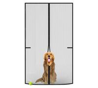 ViShawtek Zanzariera Magnetica per Porte Finestra, Zanzariere con Calamita Tenda Porta, Balcone Resistente Traspirante Tenda Zanzariere a Calamita Zanzariera Porta per Casa Ufficio Nero 100x200cm