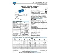 Vishay Condensatore elettrolitico con filo assiale, 22 µF 385 V + 50% (Ø x L) 18 mm x 30 mm, 1 pezzo