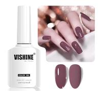 Vishine 16 ml Smalto gel semi-permanente Dusty Mauve Color Smalto per unghie Gel Soak off LED Gel Polish Nail Art Designs Manicure Salon DIY at Home Colore L390 Dusty Rosewood