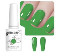 Vishine 8 ml Smalto gel semi-permanente, verde erba, soak off UV LED nail art manicure fai da te L233