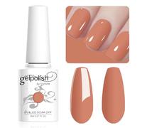 Vishine 8ML Gel Nail Polish 1Pcs DarkSalmon Color Gel Polish Long-Lasting Nails Gel Soak Off Fall Gel Nail Polish Nail Art Manicure Salon at Home, L011