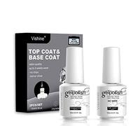 Vishine Long Lasting Soak Off Nail Polish Base + Top Coat Set Gel 15ml