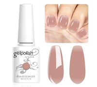 Vishine Neutral Gel Nail Polish 8ml Sheer Crystal Nude Color Jelly, Natural Translucent Soak Off U V LED Nail Lamp Translucent Nail Art Gel L106