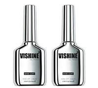 Vishine Set di 2 base coat da 16 ml, base di protezione per smalto gel, gel soak off UV LED, nail art, manicure fai da te a casa, 0,54 fl oz (confezione da 2)