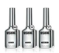 Vishine Set di 3 smalti gel per unghie, 16 ml, finitura lucida e protezione a lunga durata, Soak Off gel lucido