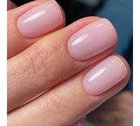 Vishine Smalto Gel Francese Semipermanente Rosa Chiaro, 16ml Naturale Nail Art Trasparente Gelatina Manicure Soft Candy Pink M088